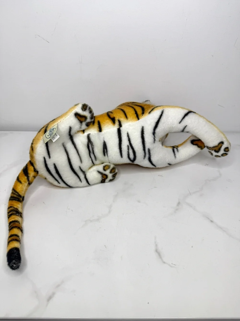 Bengal Tiger Realistic Plush Laying 24”